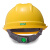 梅思安/MSA V-Gard500豪华型PE透气孔V型安全帽工地建筑工程防砸防冲击头盔一指键帽衬带下颚带 可定制 黄色