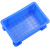 冰禹 BY-5S1 加厚塑料物流周转箱 工具零件盒收纳箱 10号蓝145*95*54mm