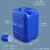 承琉方形水桶包装塑料密封桶消毒水酒精化工废液桶堆码桶20L25升kg5斤 10L蓝色