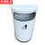 京洲实邦【白色】商用直投立式圆形座地垃圾桶ZJ-0121