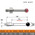 鑫士能 三次元探针三坐标测针红宝石测头测量头CNC机床测量设备M4不锈钢 M4*5.0*20（6731） 