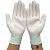LARD-LSP  加厚涂掌作业手套劳保手套 防滑手套  白色PU涂掌手套M号