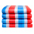 彩条布防水三色布油布编织布防寒围挡塑料红白蓝新料工地加厚防晒 120克料加厚强烈 8x30m