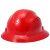 夏季工地盔大边沿遮阳透气安全帽男领导级防砸防撞帽建筑 RED红色