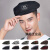 京炼 贝雷帽定制logo印字餐厅餐饮厨师帽子夏季服务员男女款工作帽 黑白条纹贝雷帽 可调节