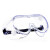得豫工品 护目镜 劳保防护眼镜 打磨防飞溅防风沙防雾透明 一个价 加厚四珠护目镜 