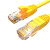讯浦 六类网线 网络跳线 无氧铜线芯 非屏蔽 线缆 黄色0.5米