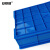 安赛瑞 分格周转箱 存储盒仓储库房五金分类盒元件盒分格箱多隔塑料盒子 高6格 375×248×141mm 蓝色23861