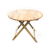 盟恩折叠桌香柏木户外摆摊烧烤便携实木质木头圆方餐桌饭桌小户型家用 小款椅子