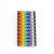 海斯迪克 卡扣式彩色数字号码管 数字编号标签卡扣线标套管 2.5平方彩色数字0-9各一条(1套)(2套起订) HKT-48