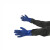 劳保佳 浸胶手套 PVC加厚加长防滑耐酸碱浸塑手套 橡胶劳保手套 70cm 蓝色