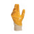 代尔塔201015 劳保工作手套轻型丁腈涂层针织手套 耐磨抗撕裂 黄色 8码 60副