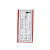 钢米 磁性仓库标识牌货架标签物料卡 5*10cm 红色 强磁 10个 1310131