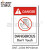 艾瑞达ISO工业安全标识警示牌设备贴纸禁止触摸警示标贴危险区域机械标志标签不干胶国际标准中英文DNT DNT-L004（25个装）90*60mm英文