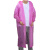 安英卡尔 B3203 防进水非一次性雨衣 EVA长款雨衣应急连体带帽雨衣 粉色1件