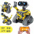 编程机器人积木SETM可遥控电动模型机甲大师拼装玩具儿童男女孩礼物圣诞儿童节日礼物玩具 SETM-遥控机器人+恐龙-黄色520PCS