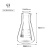 玻璃三角烧瓶烧杯锥形瓶带塞50/150/250/500/1000ml化学实验器材 环球直口三角瓶100ml
