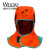 火狐狸夏季披肩劳保防尘防烫帽子电焊头套焊防护用品装备 橘色阻燃帽(标准尺码)