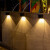 晚灯太阳能壁灯户外防水庭院花园别墅院子阳台外墙装饰布置氛围光影灯 洗墙灯（暖光+彩光）1只装