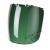 电焊面罩焊接工帽透气飞溅 防头盔防烤脸紫外线辐射 二代黑顶5号墨绿面罩+手套