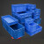 欧杜 周转箱塑料盒子长方形户外手提螺丝盒收纳零件盒EU箱物流胶框胶箱 4911箱900*400*120mm(蓝)/1个  工业级品质