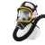 LISM防毒面具全面罩防尘口罩汽车喷漆化工甲醛军防毒面罩 打农药全脸 黄边防毒面具+5米管