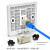 万级（WANJEED）网络面板直通式超五六七类模块网线插座 超六类屏蔽单口 白色1-14656