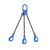 品尔优/PPU 三腿100级链条成套索具（羊角安全钩）UCG3-10 0~45° 载荷8.4t 蓝色 UCG3-10-1m 30 
