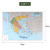 世界分国地理图 希腊 政区图 地理概况 人文历史 城市景点 约84*60cm 双面覆膜防水 折叠便携袋装 星球地图出版社
