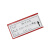 钢米 磁性仓库标识牌货架标签物料卡 5*10cm 红色 强磁 10个 1310131