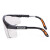 霍尼韦尔100110加强防刮擦防雾护目镜S200A系列黑蓝镜框平光眼镜 100110