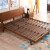 九天家私 实木床 新中式卧室家具实木双人床1.5米 1.8米可选软靠北欧实木床 床头柜 1.8米单床A款