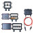 旺林 光伏电池板组件4平方延长电线MC4(1000V/30A）连接线直流电线电缆带插头接头4平方红黑各5米共10米