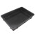 电子物料元件平口塑料托盘周转ESD收纳盒黑色箱加厚零件小号盒周 方盘530*365*43