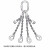 山水吊装 起重链条吊索具可以调节吊具1套带链条调节器4腿单根长度4米SS5T0001