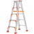 定制工程款人字梯加厚铝合金装修梯子户外广告安装2米折叠梯凳科威顿 升级加固工程款2.0米