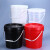 工业级水桶塑料桶密封桶油漆桶油墨桶胶桶桶小桶大桶机油桶带盖带提手15L升KG公斤白色油嘴盖 15L-白色-油嘴盖（1个装）