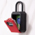 装修钥匙密码盒大号可放卡挂锁挂式免安装栏杆密码锁盒子装修钥匙 黑红黑
