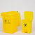 新料加厚平口手提 垃圾袋医院废物包装袋 黄色垃圾袋 平口45X55100只装
