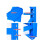 DLGYP重型仓储主货架 150×60×200=4层 600Kg/层 蓝色