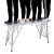 马凳折叠升降加厚脚手架加高刮腻子室内装修工程梯子平台 加强加厚加固防滑面180*25加高2.17