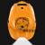 安全帽太阳能可充电空调制冷蓝牙带灯工地防晒遮阳男夏季  京炼 明黄色 四风扇11000