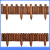 德威狮 户外庭院防腐木桩围栏栅栏篱笆 长90厘米矮35高40直径6厘米 单位：件