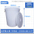 海斯迪克 HKCC17 大号塑料圆桶 圆形收纳桶 大容量酒店厨房垃圾桶储水桶 白色无盖280L