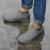 佳途（JOYTOUR)硅胶防雨鞋套防水防滑雨天不湿鞋耐磨鞋底 灰色 S（适合30-34码）