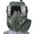 LISM定制M50仿真防毒面具模型 全脸防护面具真人cs水弹面罩防风面具 绿色墨色镜片(单风扇)