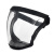 谋福（CNMF）多功能防护面罩一体式高清透明防雾面屏骑行面罩(升级款灰白)