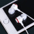 魔风者 手机耳机有线入耳式游戏吃鸡适用于oppo苹果vivo华为荣耀安卓3.5ipad平板电脑降噪圆孔 黑红色