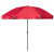 青木莲户外广告伞3.0米红色/三层架/双层布加粗杆（含底座）