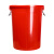 琴奋大水桶大号塑料桶 圆形收纳桶大容量储水桶酒店厨房环卫物业加厚圆桶 红色100L带盖